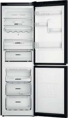 Whirlpool W7X 82O K Ψυγειοκαταψύκτης 335lt Total NoFrost Υ191.2xΠ59.6xΒ67.8εκ. Μαύρος