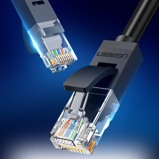 Ugreen Flat U/UTP Cat.6 (Gigabit) Network Cable Ethernet 2m Black