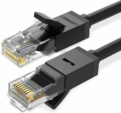 Ugreen Flat U/UTP Cat.6 Καλώδιο Δικτύου Ethernet 2m Μαύρο