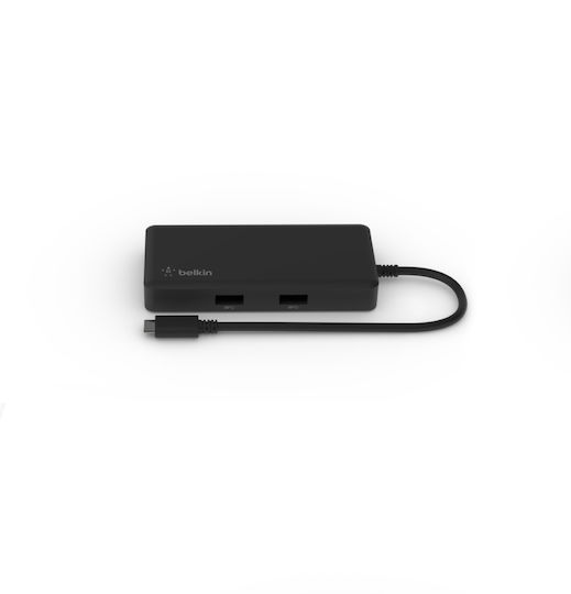 Belkin Connect USB-C Docking Station με HDMI 4K PD Ethernet Μαύρο