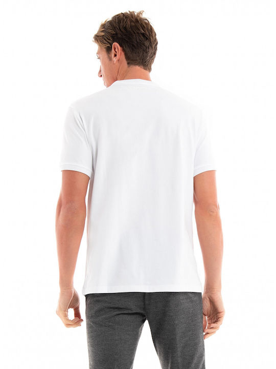 Karl Lagerfeld Ανδρικό T-shirt Λευκό με Στάμπα