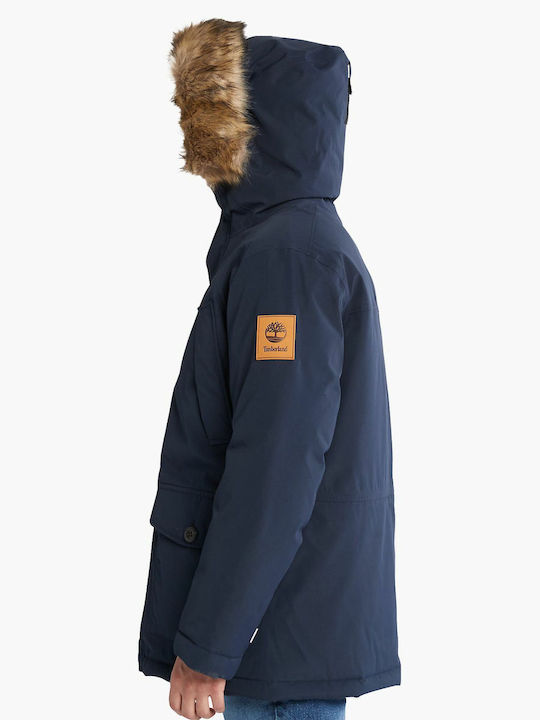 Ridge de Iarnă Jachetă Parka Albastru marin