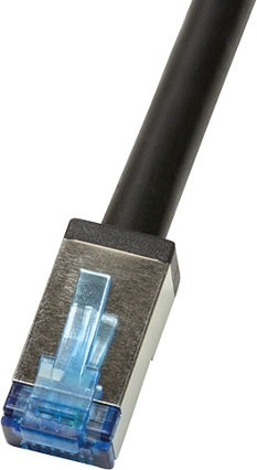 LogiLink S/FTP Cat.6a (Gigabit) Ethernet Network Cable Outdoor 10m Black