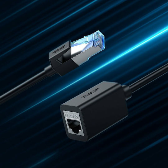 Ugreen S/FTP Cat.8 (40Gbps) Καλώδιο Δικτύου Ethernet 1m Μαύρο