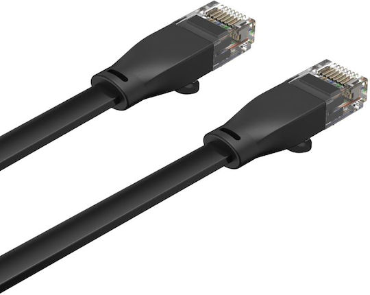 Unitek Flat U/UTP Cat.6 Gigabit Network Cable Ethernet 15m Black