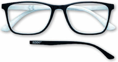 Zippo Lesebrille +2.50 in Schwarz Farbe 31Z-B22-WHI250