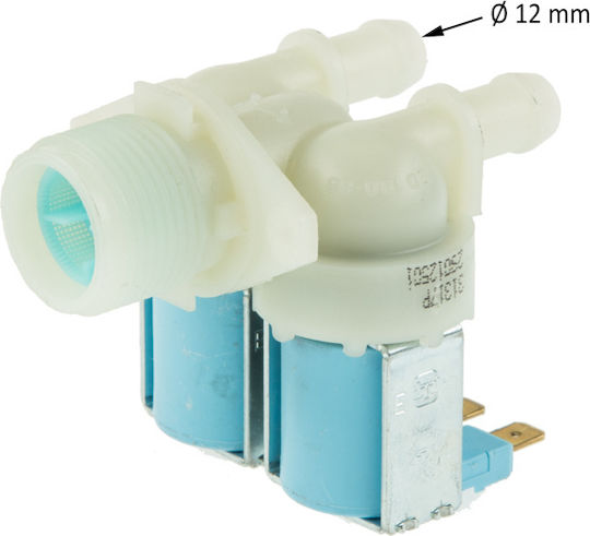 Doppelte Ventil für Waschmaschinen Arcelik 180° 12mm 230V