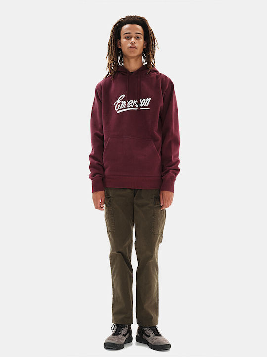 Sweatshirt with Hood Wine