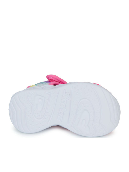 Παπουτσοπέδιλα Heart Sandal Cuties Clouds με Σκρατς & Φωτάκια Ροζ