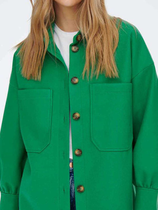 Trillion Γυναικείο Πράσινο Overshirt Oversized