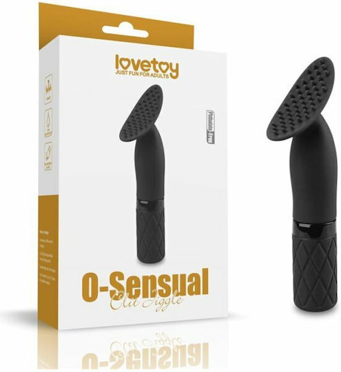 Lovetoy O-Sensual Clit Jiggle Κλειτοριδικός Δονητής USB Rechargeable 14cm Black