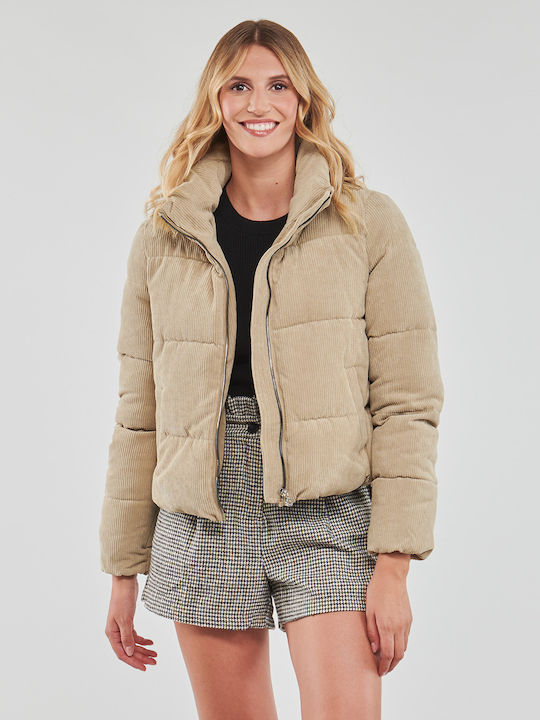 Women's Short Puffer Jacket for Winter Crockery