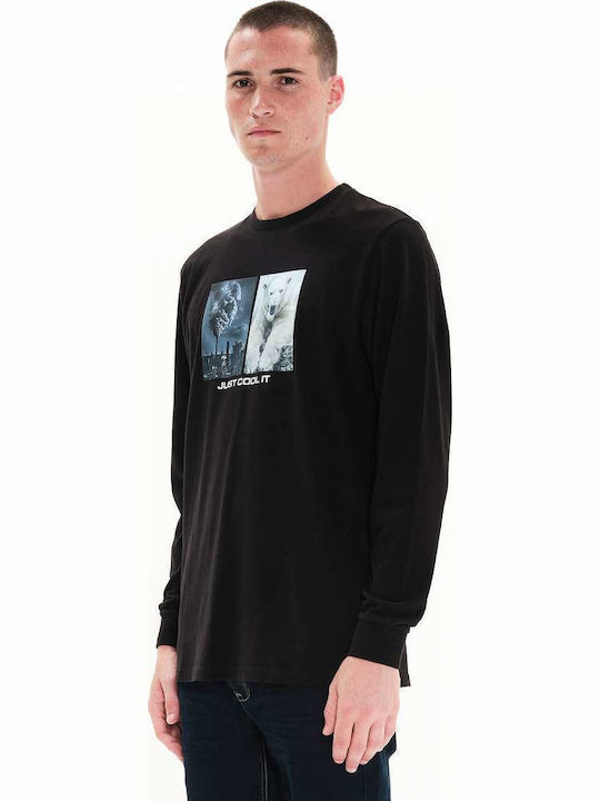 T-shirt Μαύρο