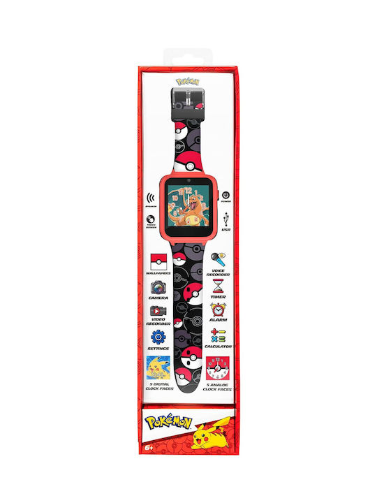 Disney Παιδικό Αναλογικό Ρολόι Pokemon Κόκκινο