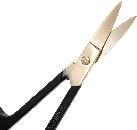 Parsa Nail Scissors Stainless with Curved Tip Black Black 016001908 1 Pieces
