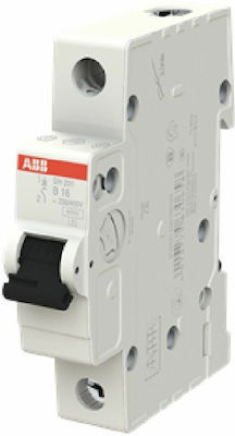 Abb SH201-B16 1-Pole Automatic Circuit Breaker 16A 73380