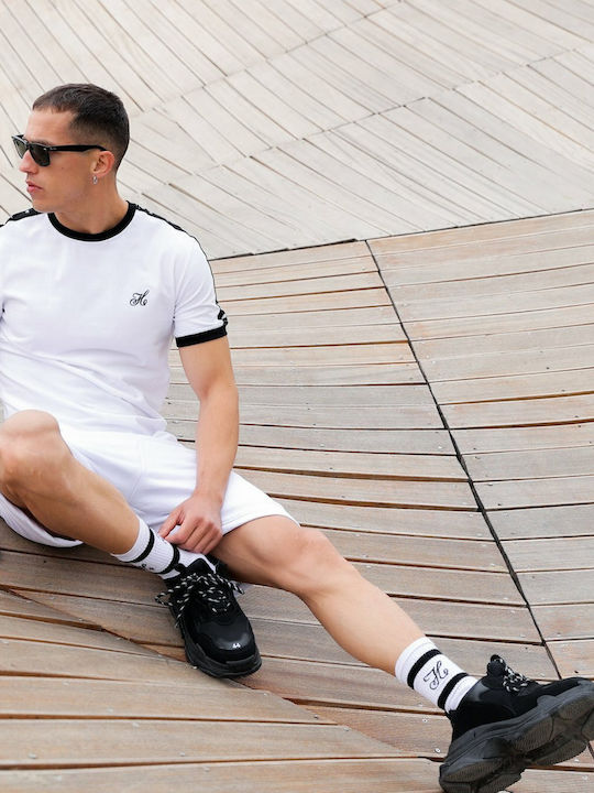 6-055 Men's Athletic Shorts White