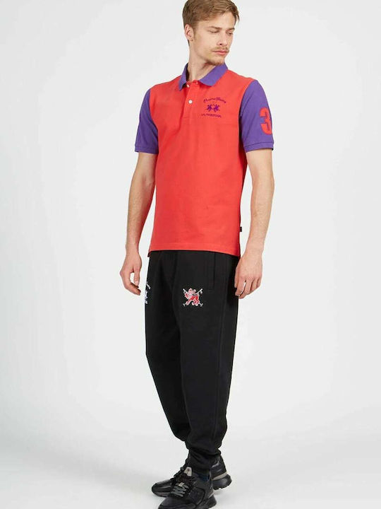 Polo Short Sleeve Blouse Red