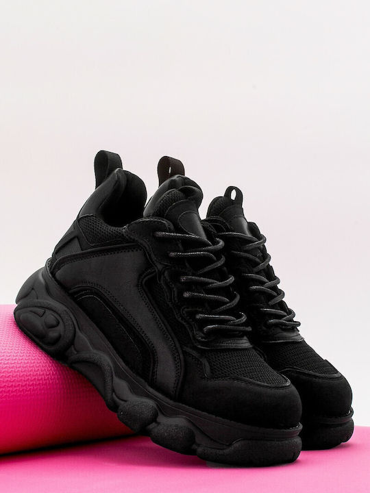 Γυναικεία Chunky Sneakers Μαύρα