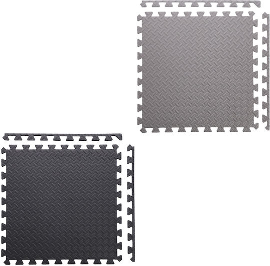 HMS MP12 Podele Puzzle de Gimnastică Gri 61x61x1.2cm 9buc