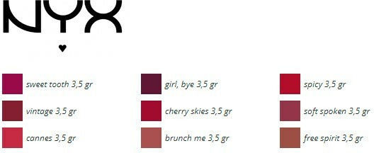 NYX Professional Makeup Suede Matte Lipstick Matte 28 Soft Spoken 3.5gr