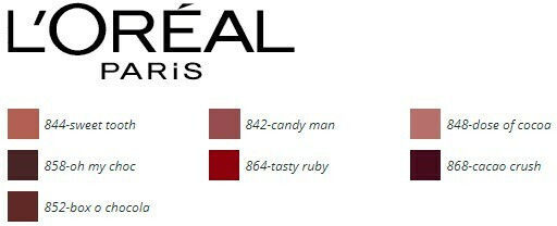 L'Oreal Paris Les Chocolates Ultra Matte Long Lasting Liquid Lipstick Matte 848 Dose Coco 7.6ml