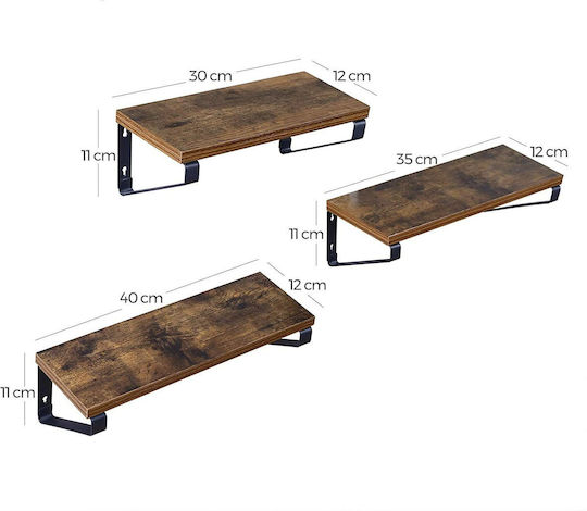 Rafturi Maro (3 buc) 40x12x11 cm