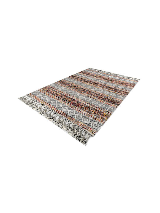 Tzikas Carpets Nomad 55155-020 Χειροποίητο Μάλλινο με Κρόσια 80x150cm Πορτοκαλί