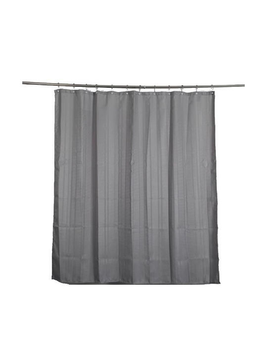 Cyclops Fabric Shower Curtain 180x200cm Γκρι