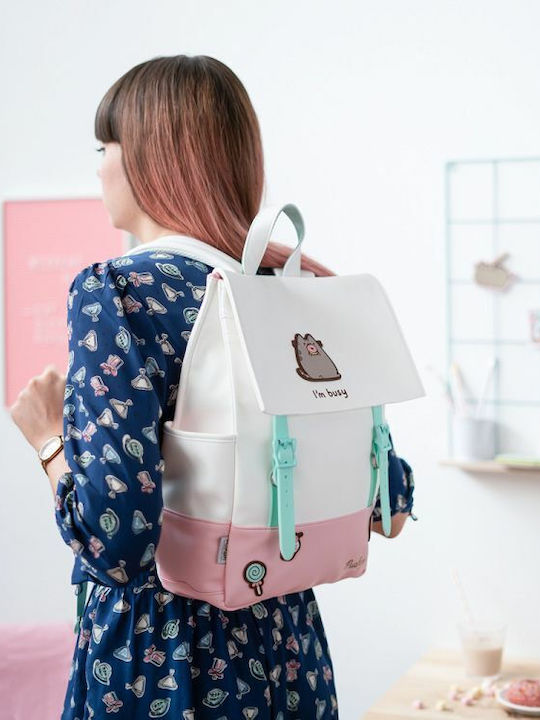 Grupo Erik Pusheen Rose Collection Ghiozdan De Școală Primară De Spate Cu Husă Pentru Sticlă De Apă Roz 14 Litri 30 X 11 X 38 Cm