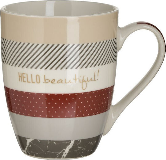 Click Mug from Porcelain Multicolored 340ml 4pcs Click Mug from Porcelain Multicolored 340ml 4pcs