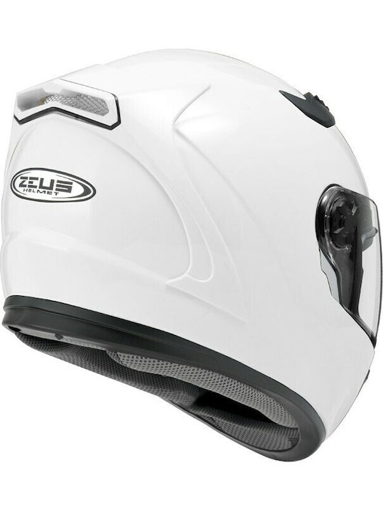 Zeus ZS-813Α Full Face Helmet with Sun Visor DOT / ECE 22.05 White