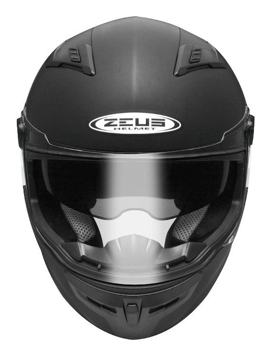 Zeus ZS-813Α Matt Black Κράνος Μηχανής Full Face με Sunvisor