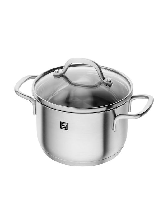 Zwilling J.A. Henckels Pico Σετ Μαγειρικά Σκεύη από Ανοξείδωτο Ατσάλι Ασημί με Αντικολλητική Επίστρωση 3τμχ