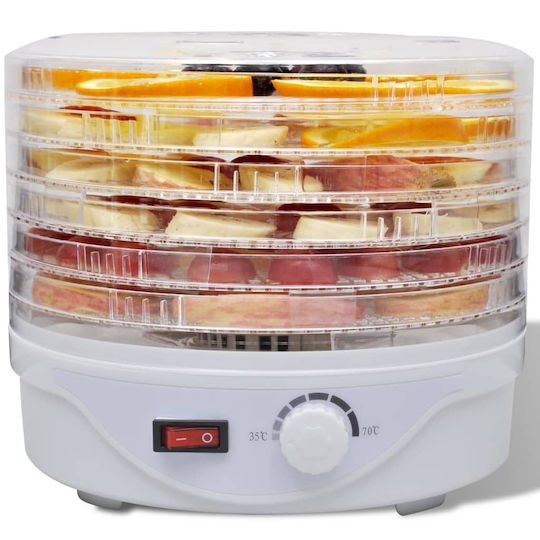 vidaXL vidaXL Lebensmittel-Dörrgerät mit 6 Regalen und Einstellbarer Temperatur 35-70°C