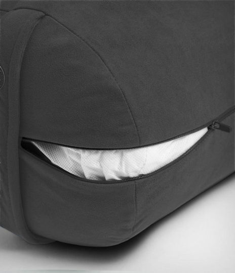 Manduka Enlight Round Bolster Thunder Yoga-Kissen 69x23cm in Gray Farbe