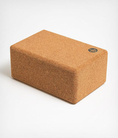 Manduka Cork Yoga Block in Brown Color