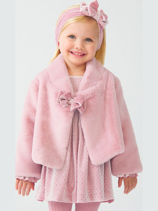 Kinderpelz Kurz Rosa