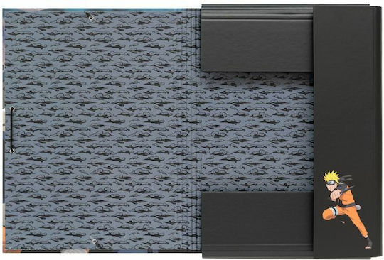 Grupo Erik Folder with Rubber Band and Ears for Paper A4 Multicolour Naruto