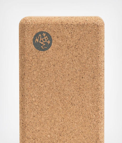 Manduka Lean Cork Yoga Τουβλάκι Καφέ 22x11x7cm