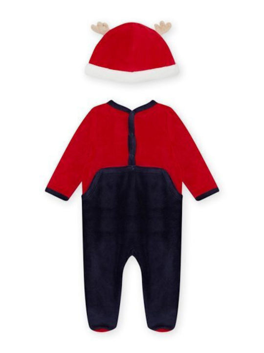 Dpam Kids Winter Velvet Onesie Red