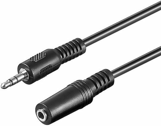 Goobay Καλώδιο Ήχου 3.5mm male - 3.5mm female Μαύρο 10m 50935