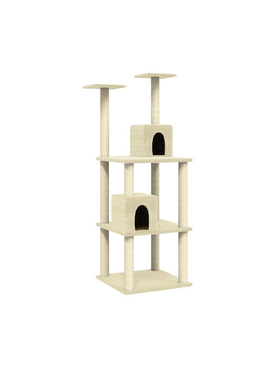 vidaXL Scratching Post Cat Trees Beige 60x54x141cm