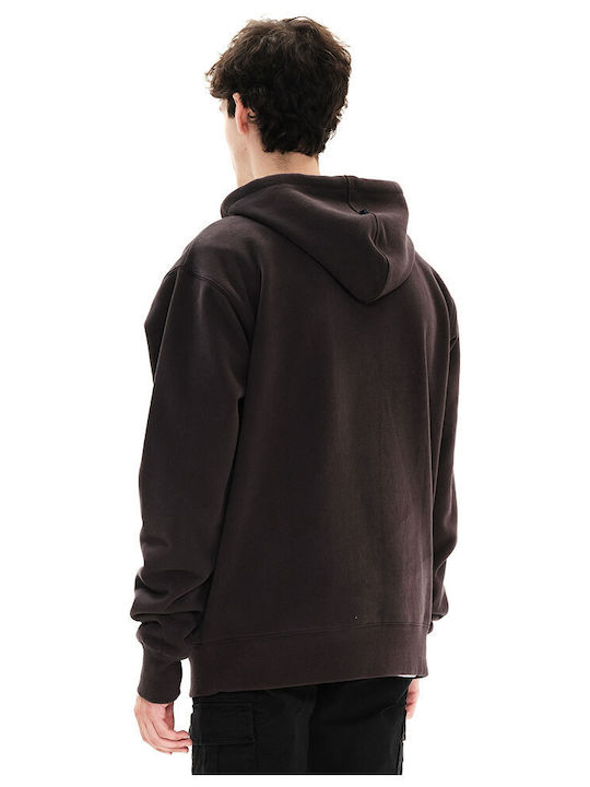 Emerson Men's Sweatshirt with Hood and Pockets Gray