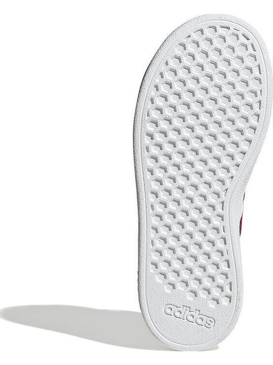 Grand Court 2.0 EL K Kids Sneakers with Hook-and-Loop Closure Cloud White / Team Real Magenta