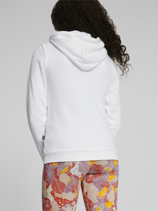 Kinder-Sweatshirt mit Kapuze Weiß