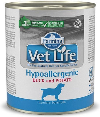 Farmina Vet Life Hypoallergenic Υγρή Τροφή Σκύλου Διαίτης με Πάπια και Πατάτες σε Κονσέρβα 300γρ.