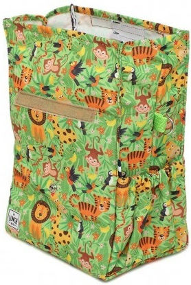 The Lunch Bags Jungle Kids' Insulated Handheld Lunch Bag 5 Litre Green Dinosaurs 21x16x24cm