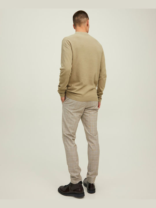 Jack & Jones Men's Long Sleeve Sweater Beige