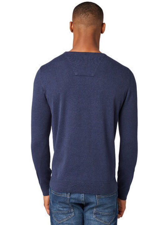 Tom Tailor Herren Langarm-Pullover Marineblau